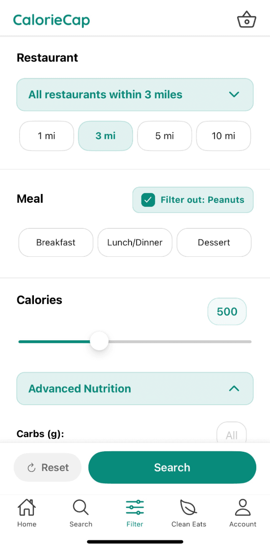 CalorieCap App Features