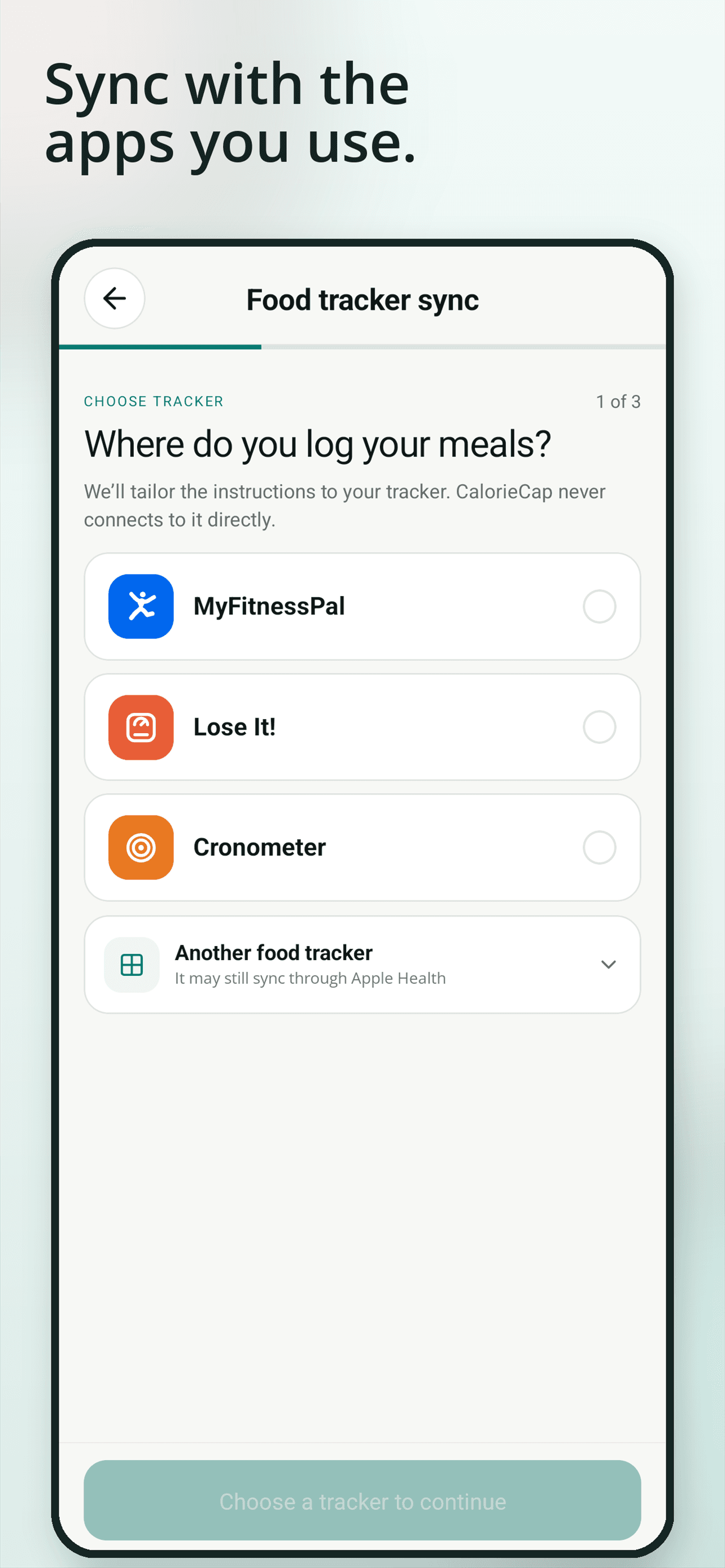 Sync with the apps you use.